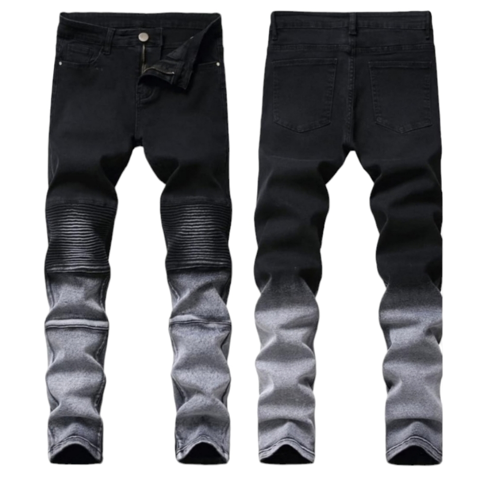 Pleated Motorcycle Skinny Jeans ▪︎ Streetwear ▪︎ Mens Various Sizes ▪︎ NWT ▪︎